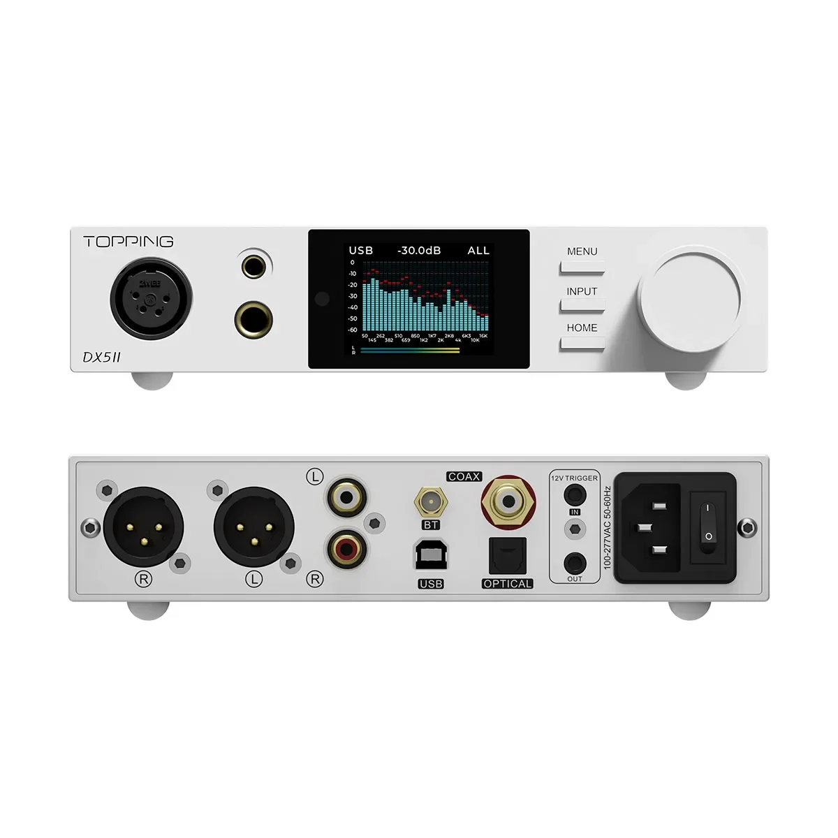 Фото TOPPING DX5 II Полностью балансный ЦАП Усилитель для наушников Комбинированный двойной ES9039Q2M DSD512 PCM768 кГц LDAC декодер №1