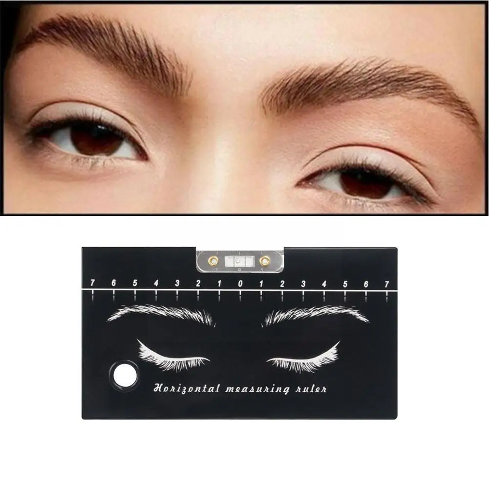 

Линейка для бровей, Трехточечное позиционирование, многоразовая и яркая, татуаж бровей для глаз и макияжа, De T8h9