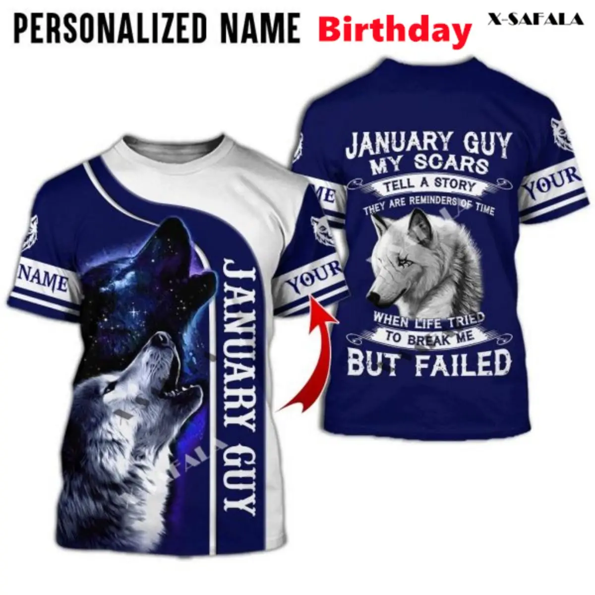 

Wolf Customized Name Animal 3D Full Print Slim T-Shirt Tops Tees Men Short Sleeve Casual Milk Fiber Breathable Quick Dry Sport