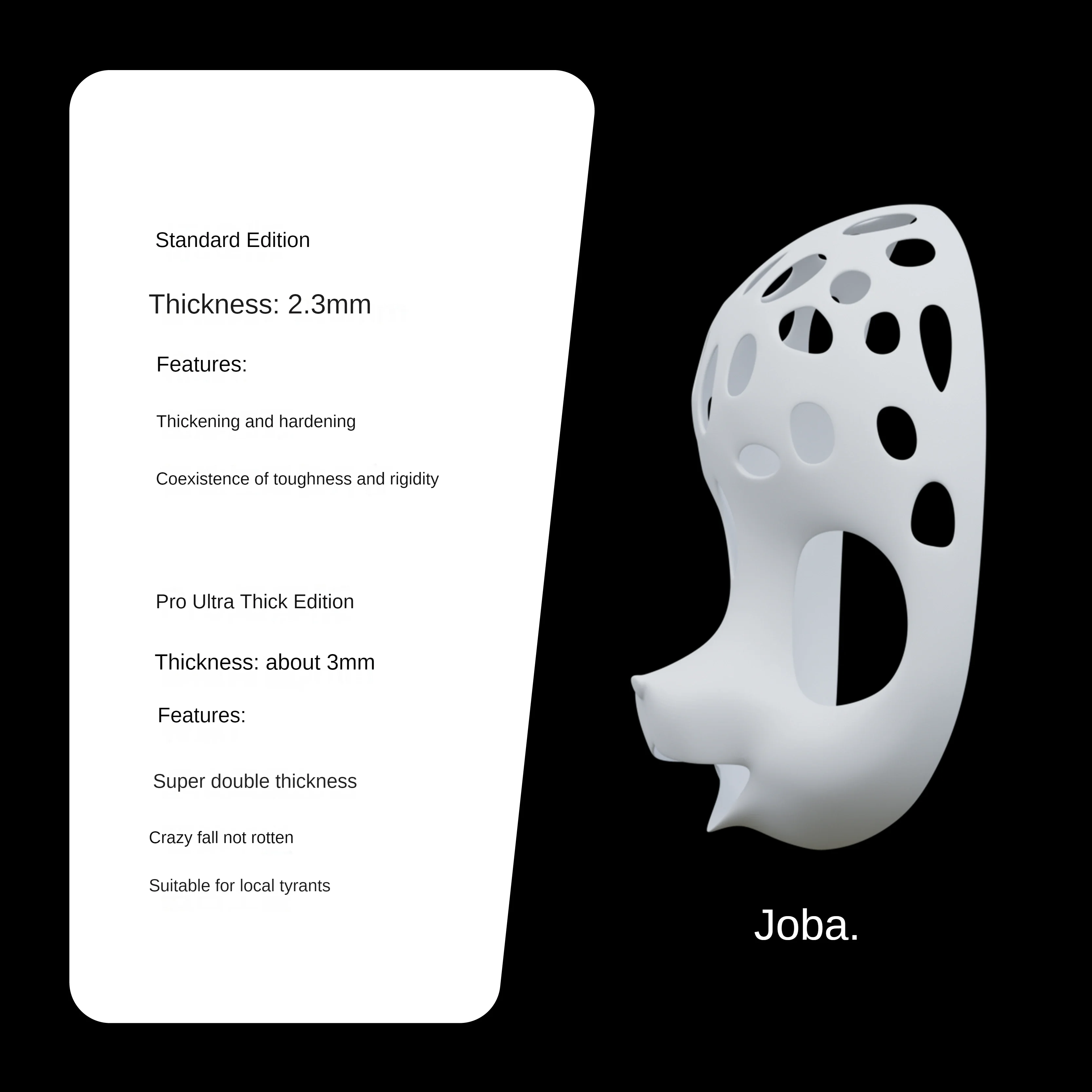 Японская Маска Choba beast skull щенок оригинальная Подлинная Сделай Сам белая голова