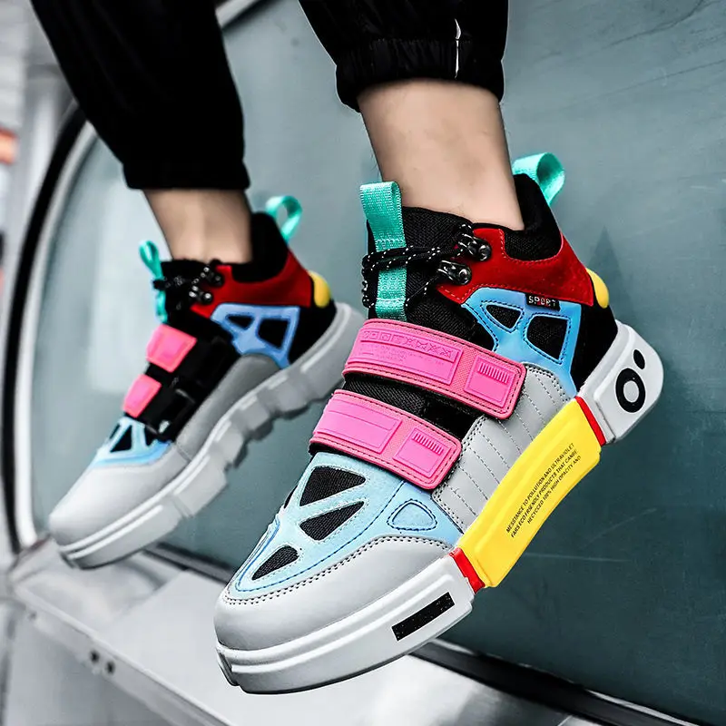 2022 Fashion Week Wudao National Fashion Couple Men's Trendy Shoes Flow All-Match Thick Bottom Board Retro Shoes Casual Sneakers