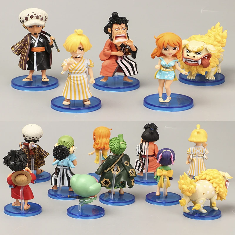 

8 см аниме One Piece экшн-фигурка Luffy ророноа Зоро Санджи Usopp Kawaii кукла ПВХ Коллекционная модель игрушка детский подарок
