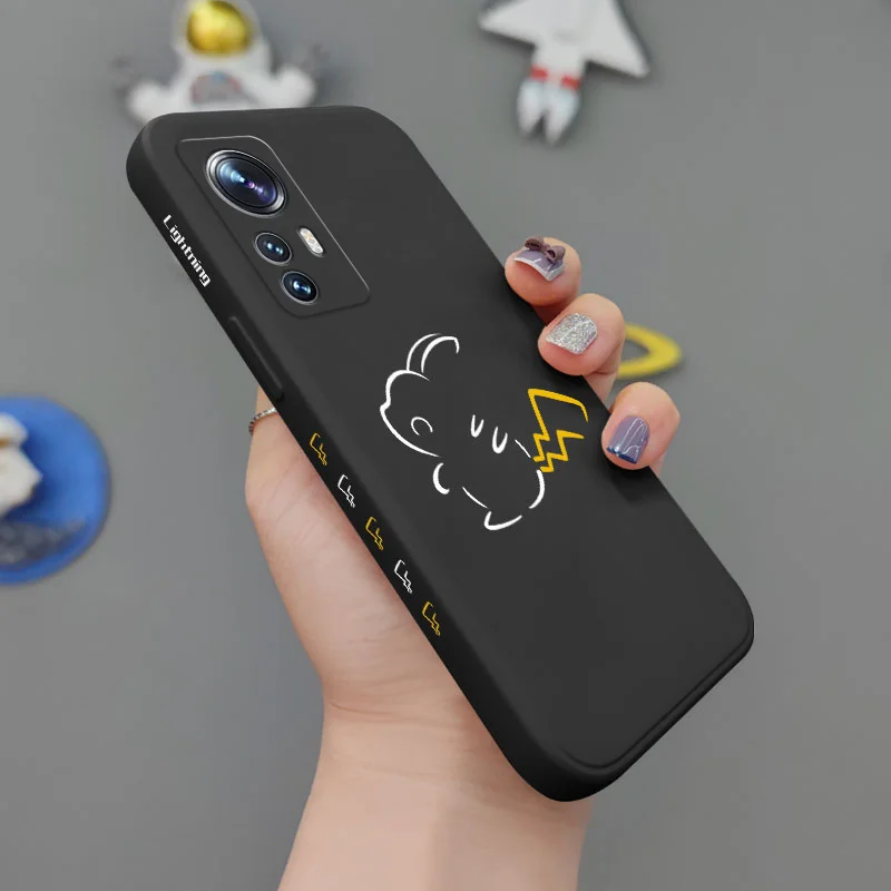 lightning baby phone case for xiaomi mi 12 11 ultra lite 10 10s 9 11t 10t 9t pro lite poco m4 f3 x3 m3 pro cover free global shipping
