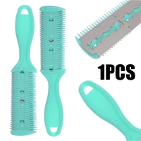 fashion professional hairstyle styling tool trimmer hairdressing thinning double sides hair razor comb hairdressing