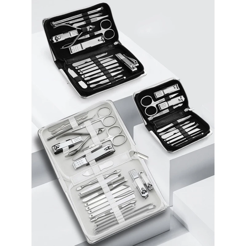 

Набор для маникюра из нержавеющей стали, 11/21/26 шт.