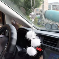 fashion car view mirror hanging pendant auto home decor lucky vehicle ornament mini car accessory interior hanging for girls