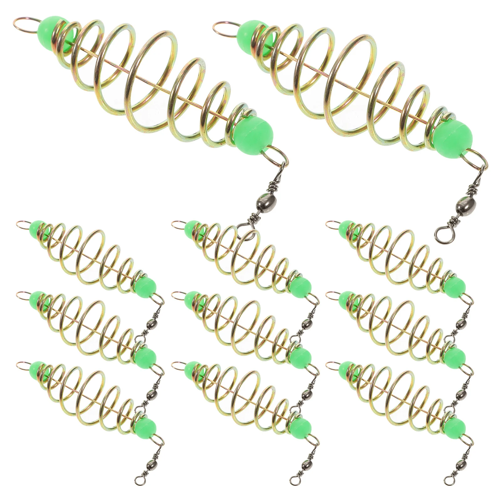 36 шт. пружинная приманка для рыбалки металлическая клетка ловушка светящиеся