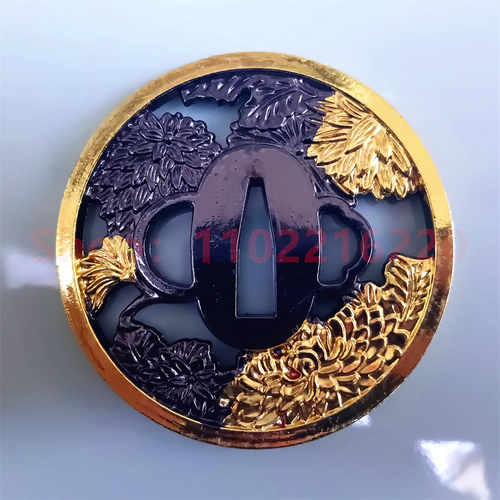 Изысканный сплав Материал Tsuba защитная накладка для реальных японских штативов