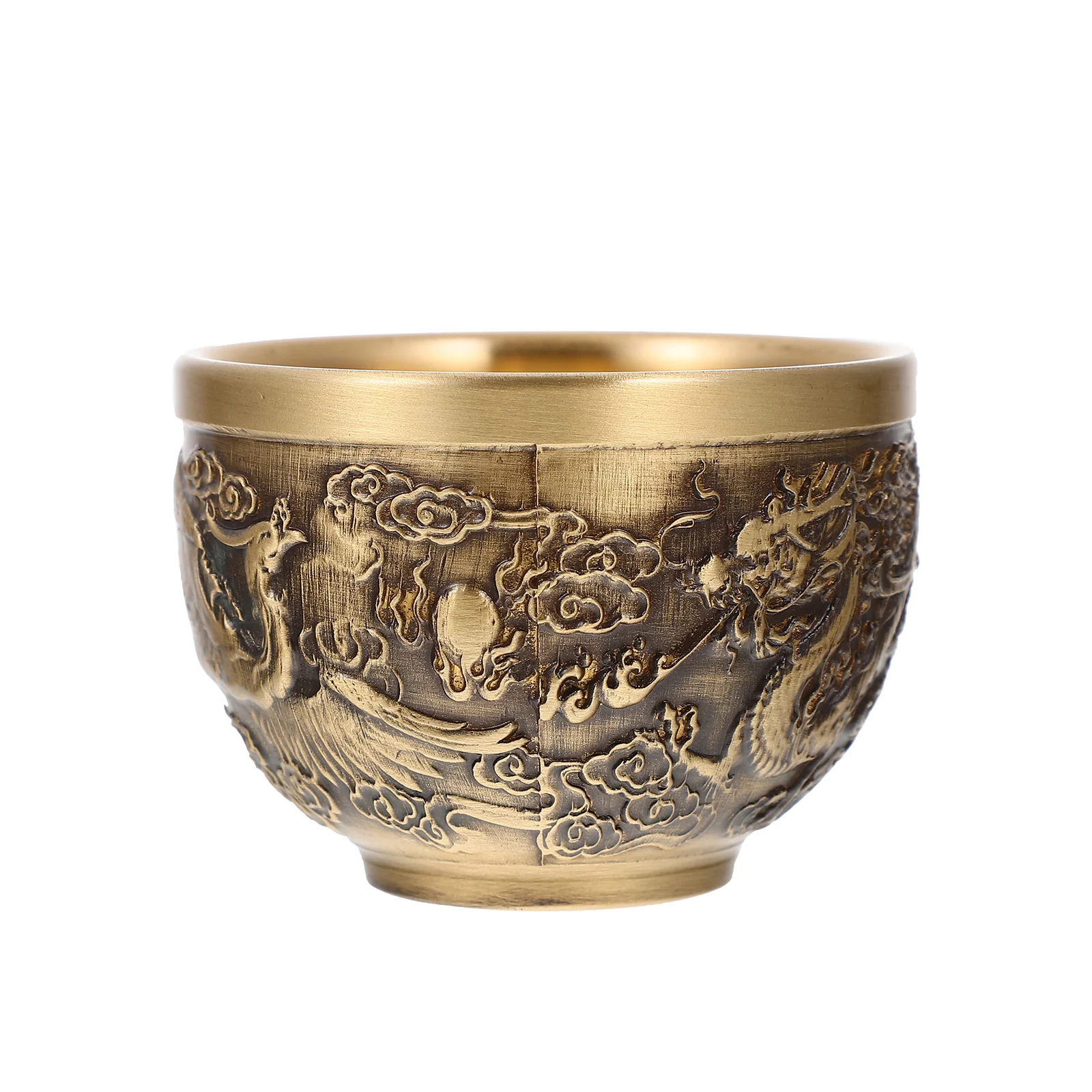 

Mini Teacup Traditional Teacups Espresso Shot Small Drinking Kungfu Beer Mug Stainless Steel Glasses Retro Copper Mugs Bowl