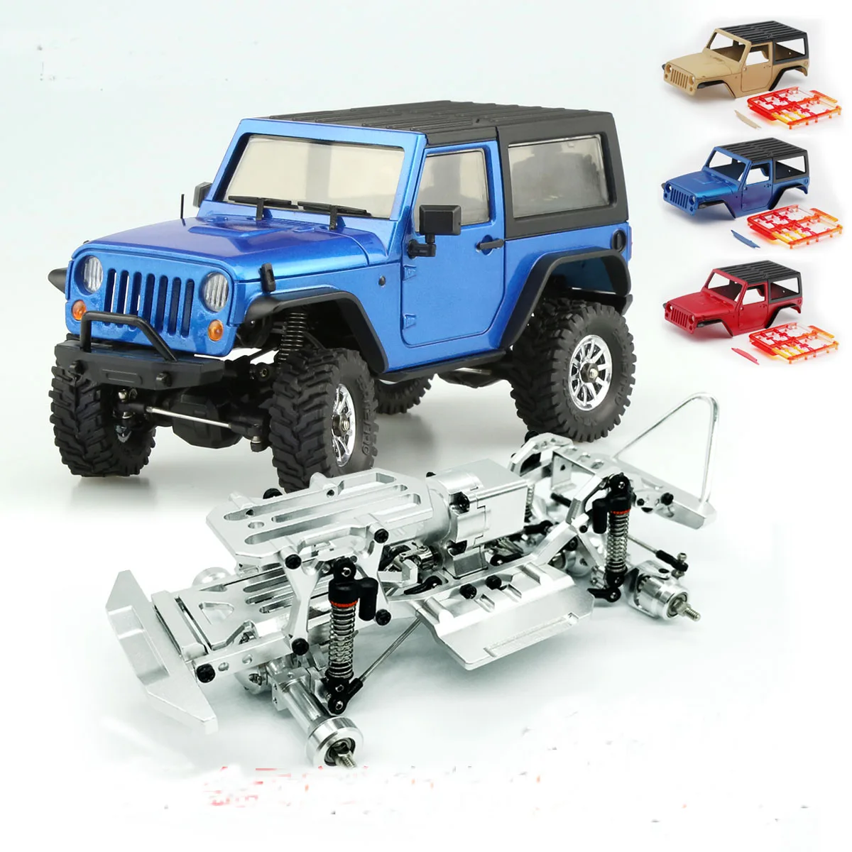 

1/35 Unassembled Model Mini Remote Control Off-Road Climbing Car Kit For Orlandoo Hunter A01 Wrangler Crawler Diy Parts