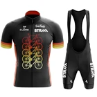 Трикотажный комплект для велоспорта STRAVA, быстросохнущая дышащая одежда для езды на велосипеде, летняя уличная спортивная одежда