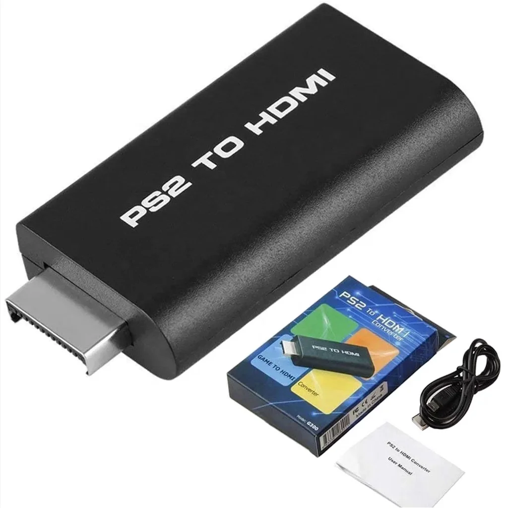 

Compatible Ps2 Audio Video Av Converter Adapter For Hdmi Cable Video Video Game Tv Monitor-Fast Delivery to All Brazil
