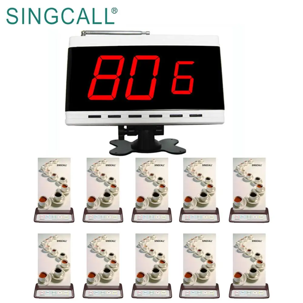 

SINGCALL calling system restaurant caller button