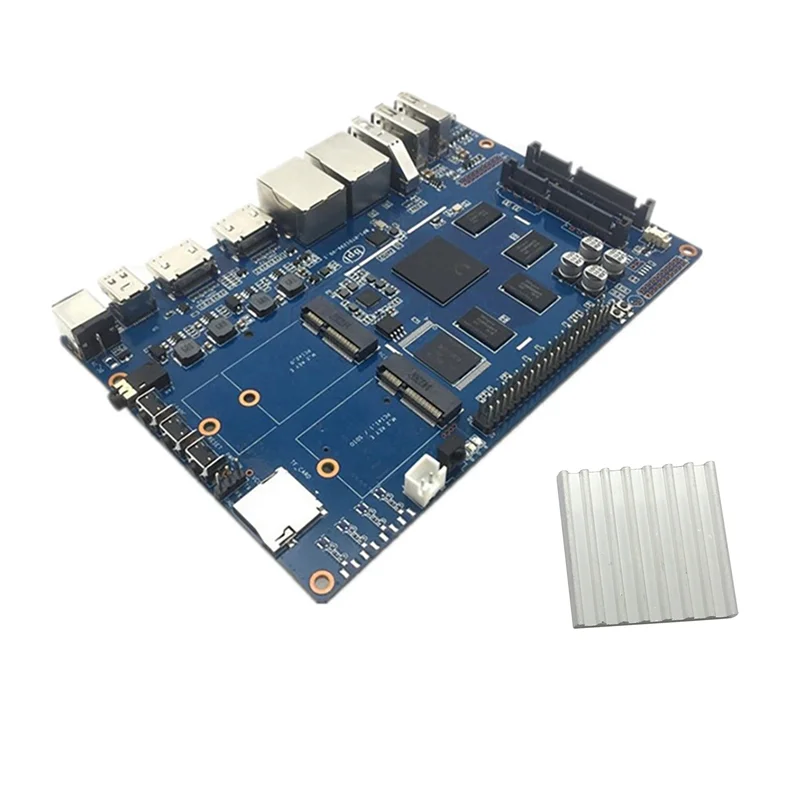 Для роутера Banana Pi BPI W2 + радиатор RTD1296 2G DDR4 8G EMMC демо-Плата Поддержка материнской