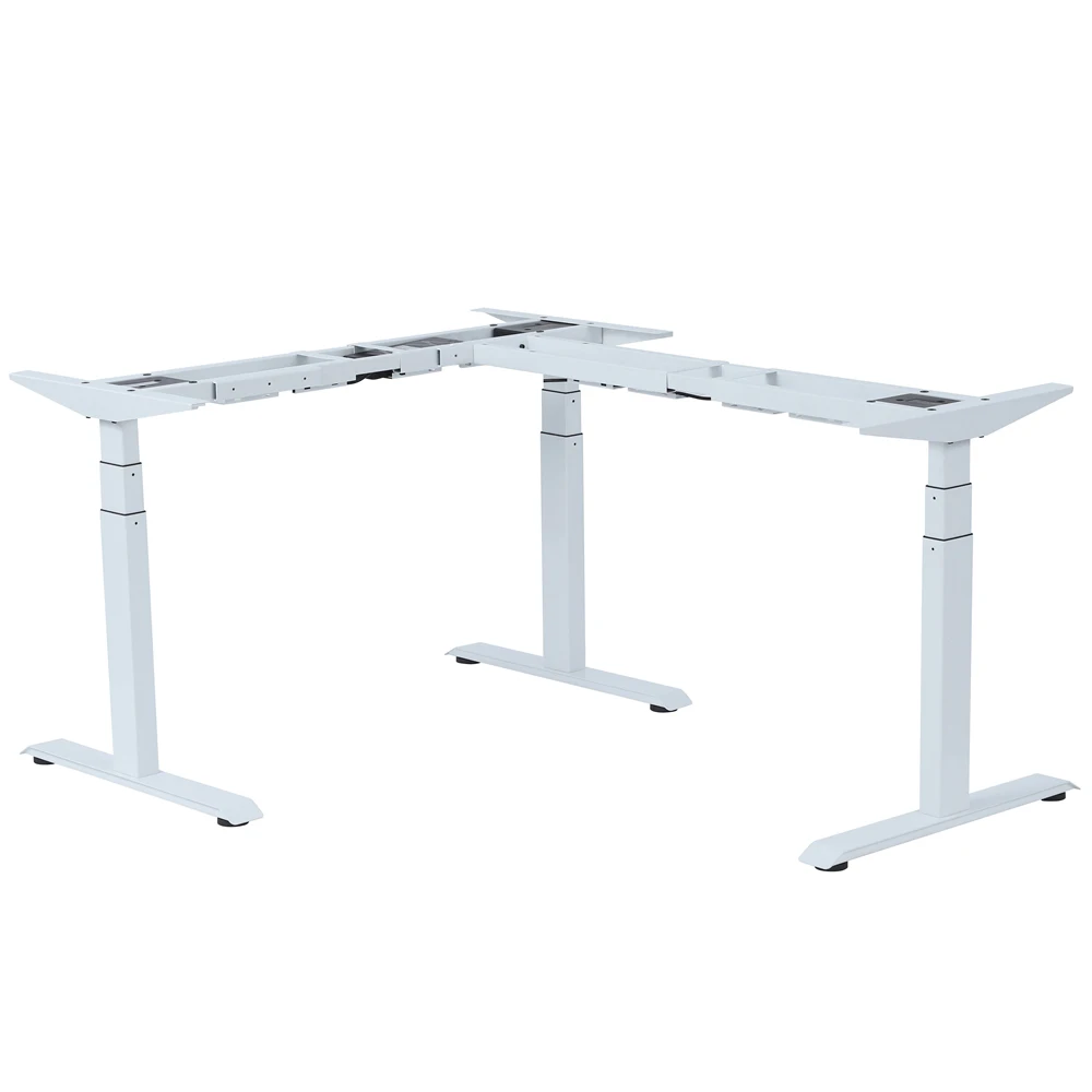 

Прямая поставка с фабрики, регулируемый по высоте угловой, 3 ноги, стоячий, эргономичный, L-образная рама, 90 углов, L-образный стол для ноутбука...