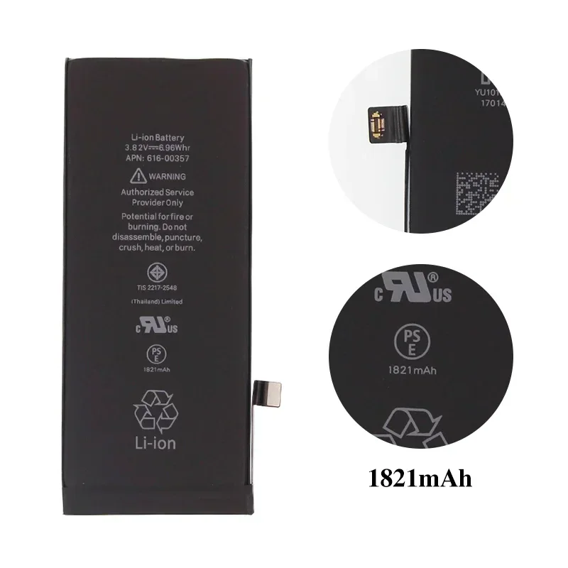 Аккумулятор большой емкости для iPhone SE 2 4 5S 6 6S 6P 6SP 7 7P 8 Plus X Xr Xs Max 10 11 12 13 Pro Mini Batteries