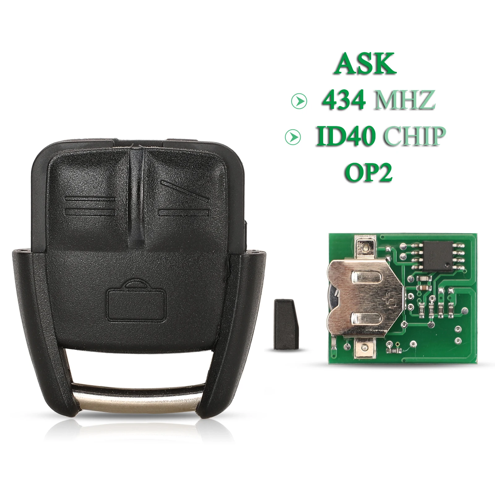 

Jingyuqin ASK 434 МГц ID40 2/3 кнопки сигнализации брелок с дистанционным управлением чехол для Opel Astra для Chevrolet viva vectra 2001 2008