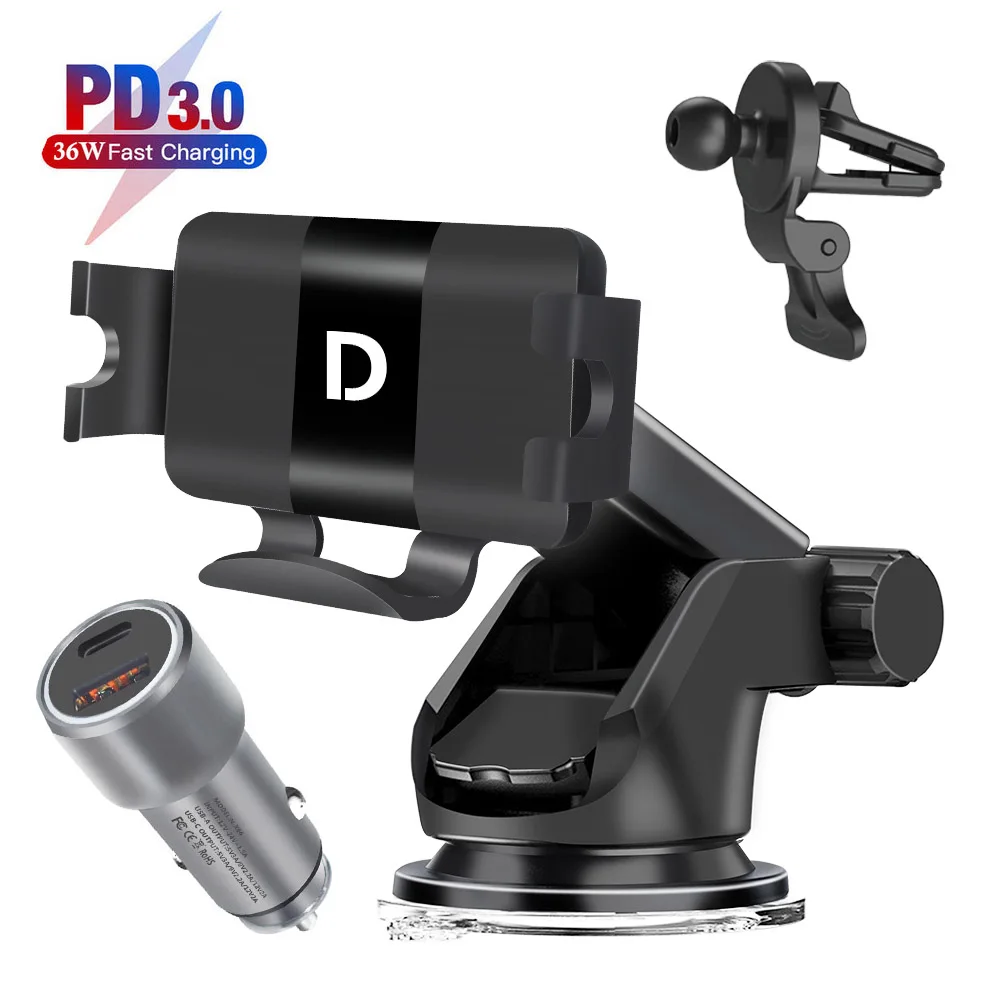 

15 Вт автомобильное беспроводное зарядное устройство Qi Быстрая зарядка крепление на вентиляционное отверстие держатель для телефона для ...