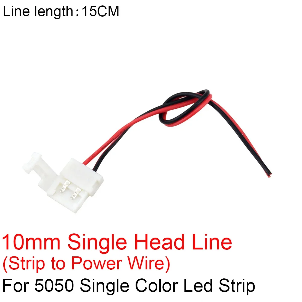 

HTHwish разъемы для светодиодной ленты 220В 2контакта 8мм 10мм 20шт