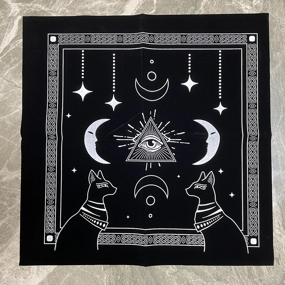 

Tablecloth for Tarot Deck Table Game Caibu Wituals Ritual Accessories Witch Supplies Playmat Cloth Yugioh