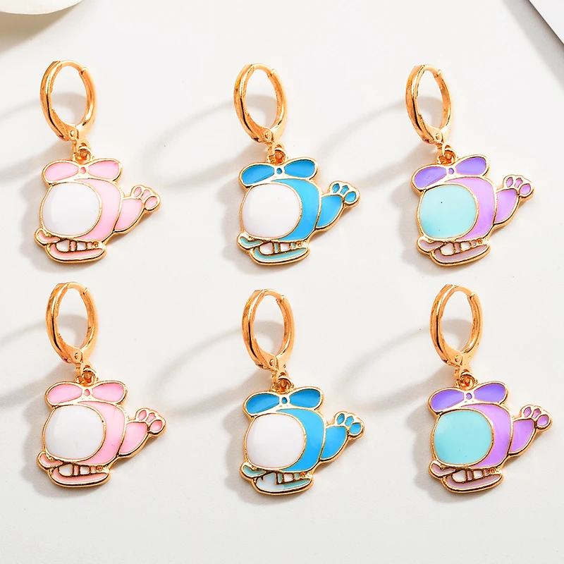 

2 Pairs Of Airplane Ornaments, Fashion Jewelry Earrings 2022 Women's Charm Pendant Necklace Ring Accessories DIY Making Craft Su