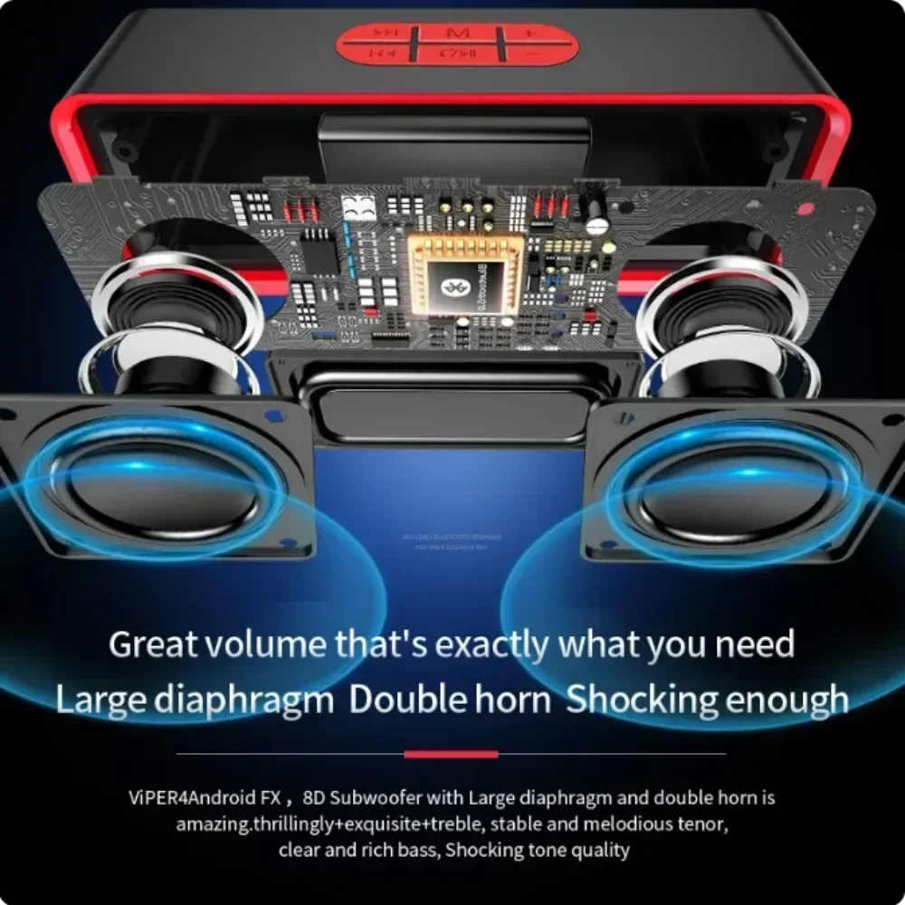 Портативная Bluetooth-колонка IPX5 водонепроницаемая