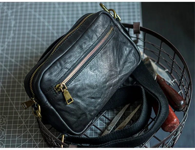 Natural organizer genuine leather men's clutch bag outdoor high-quality real cowhide youth multi-functional shoulder bag wallet