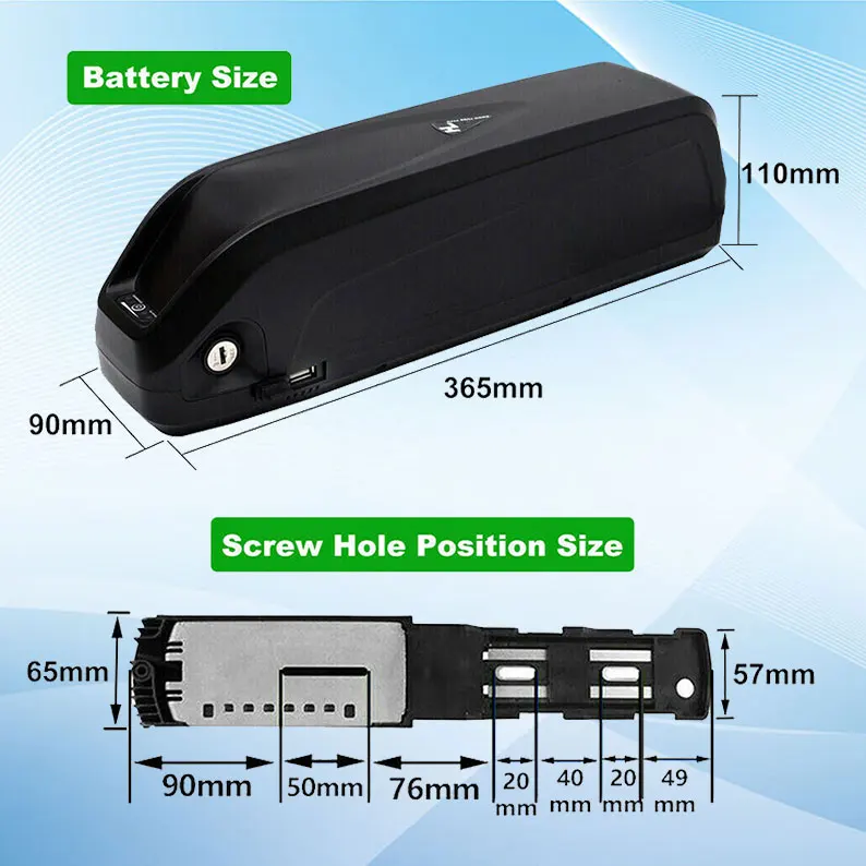 

2021 48Velectric bicycle battery Hailong 18650 battery pack 48V 20Ah 52V 17ah20ah 36V 17ah 20Ah powerful bicycle lithium battery