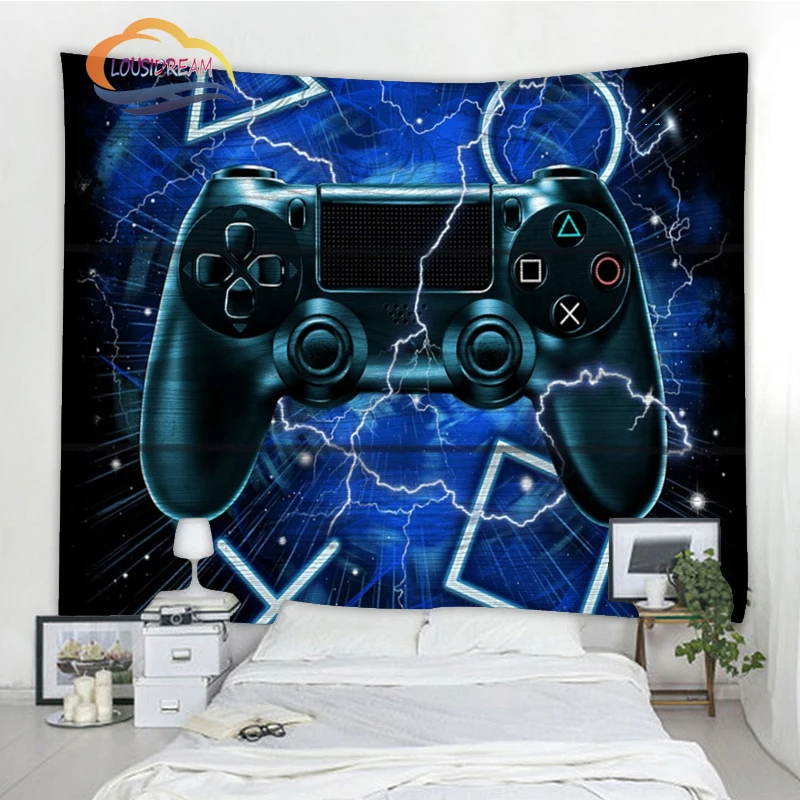 

Гобелен для игр или геймеров, настенное художественное украшение в стиле хиппи, модная игровая подвесная ткань, скатерть для пляжа, домашне...