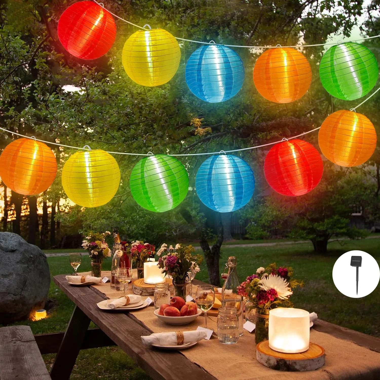 

Солнечные фонарики Sckday, разноцветные