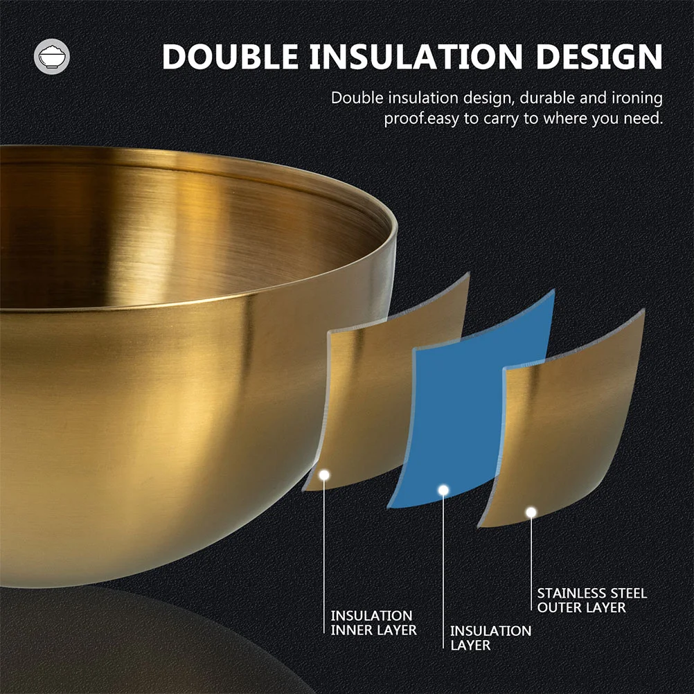 Салатница из нержавеющей стали универсальный контейнер для закусок