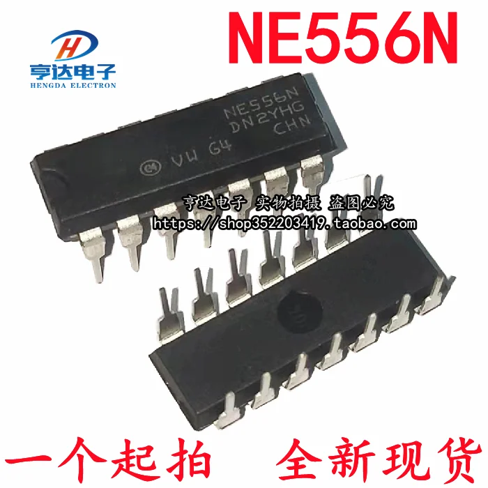 

20 шт. Оригинальный Новый/импортный NE556 NE556N DIP14 биполярный таймер IC