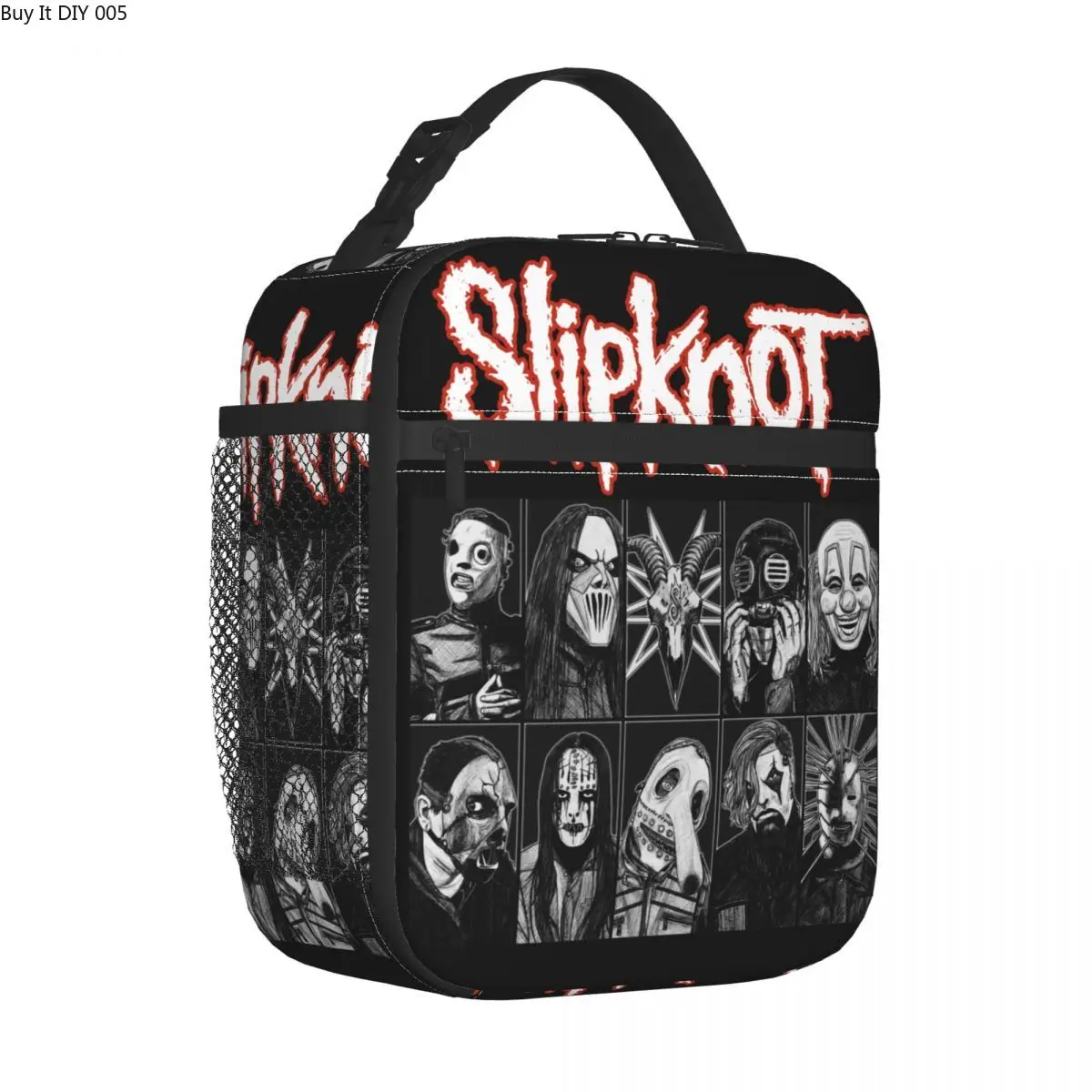 

Slipknots Band Insulated Lunch Bag Storage Food Box Leakproof Cooler Thermal Bento Box School