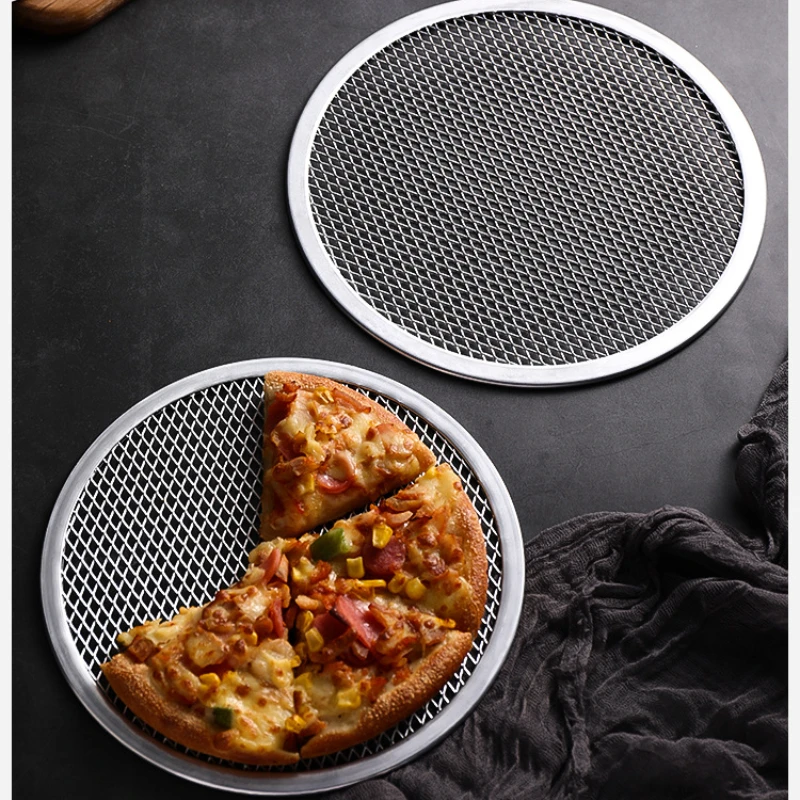 8/10/14 дюймов круглый противень для выпечки пиццы металлическая алюминиевая сетка