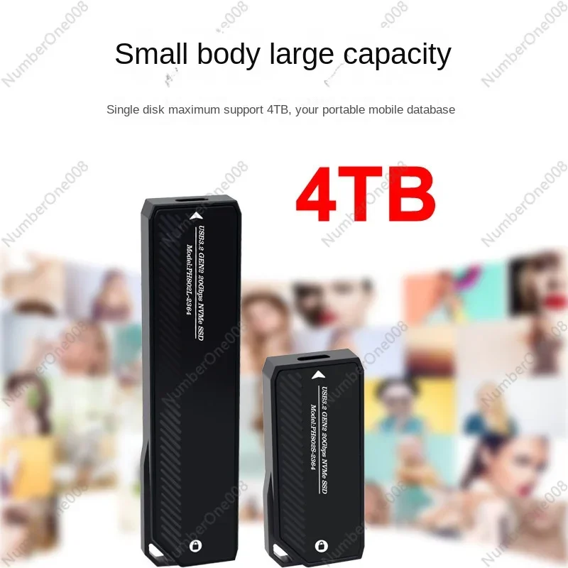 Твердотельный жесткий диск NVMe с протоколом M.2 к Type-c и кабелем для передачи данных