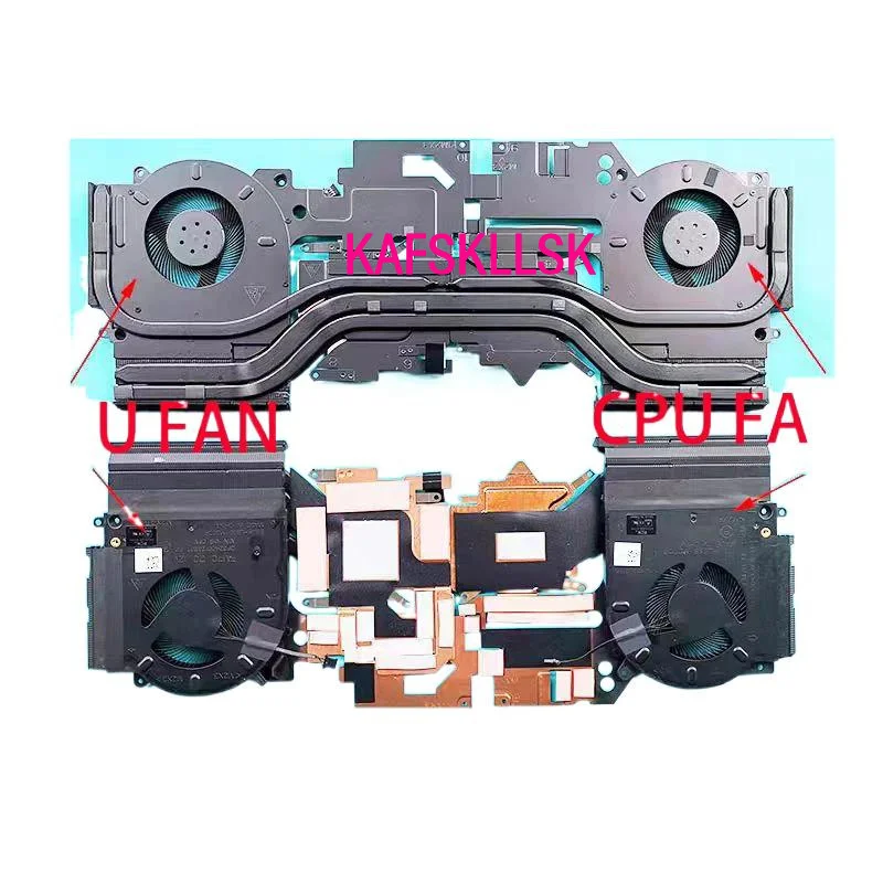 RW 0D1X38 0TG9V0 Вентиляторы охлаждения процессора и графического для Dell Alienware M15 R3 R4