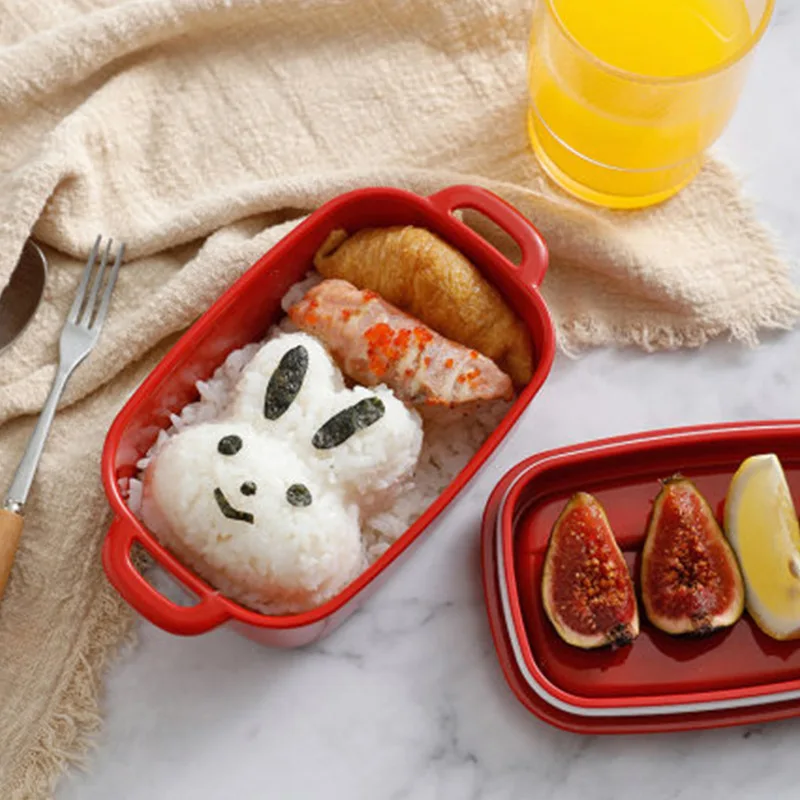 

Small Lunch Box For Kids Cute Leak-Proof Bento Boxs With Handle Food Container Food Warmer Picnic Box Fruit Salad Storage Box