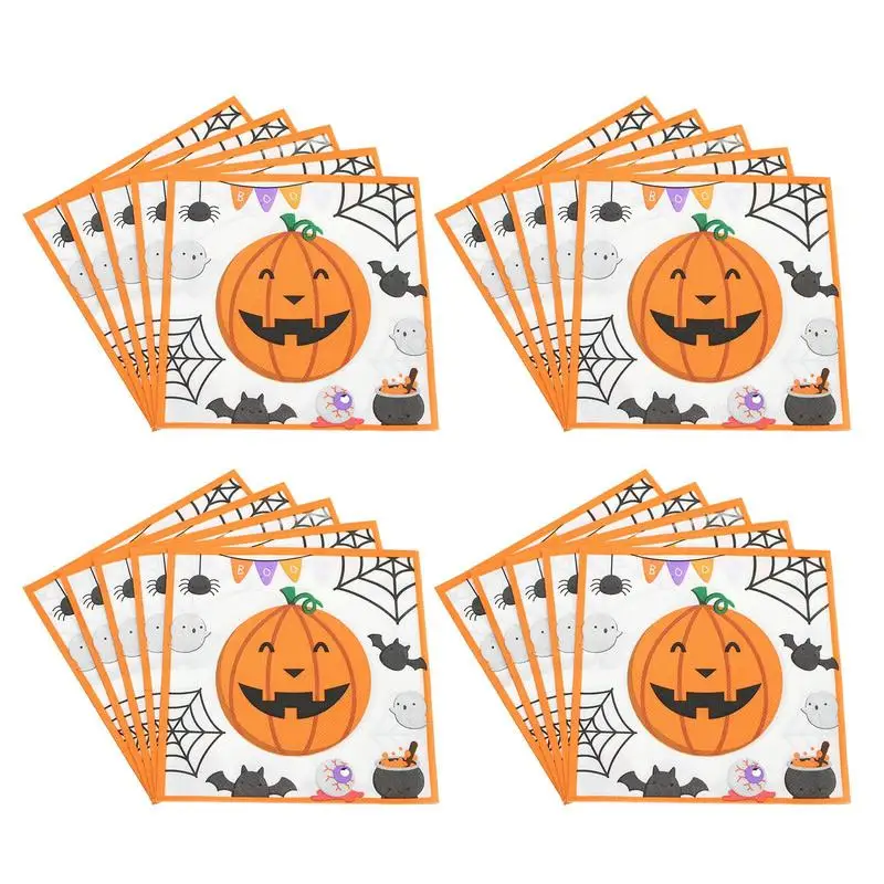 Sheets Theme Birthday Gift Napkin Paper Wrap With Pumpkins B