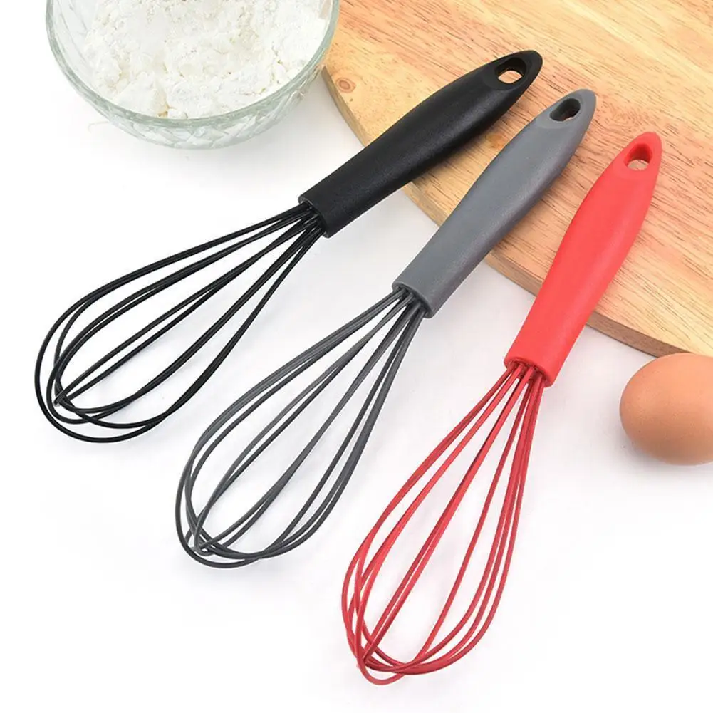 

Multifunctional Rotary Manual Egg Beater Mixer Mini Kitchen Egg Whisk Plastic Agitator Whisk Silicone Bake Egg Tool N0T6