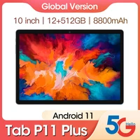 New Tablet Android Tab P11 Plus 12GB RAM 512GB ROM inch ten Core tablette 1920 1200 Network WiFi GPS Phone Call tablet