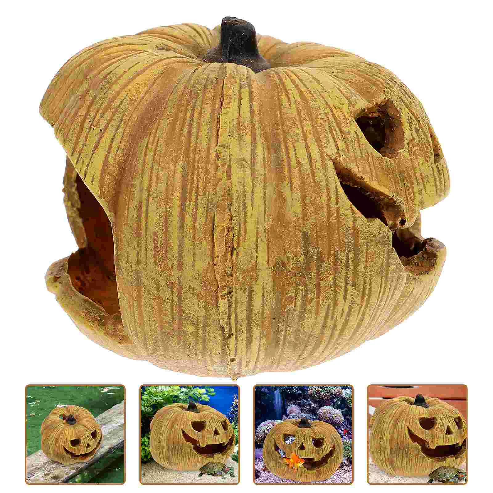 Рептилия скрывающее отверстие украшение для аквариума скальная пещера скрыть