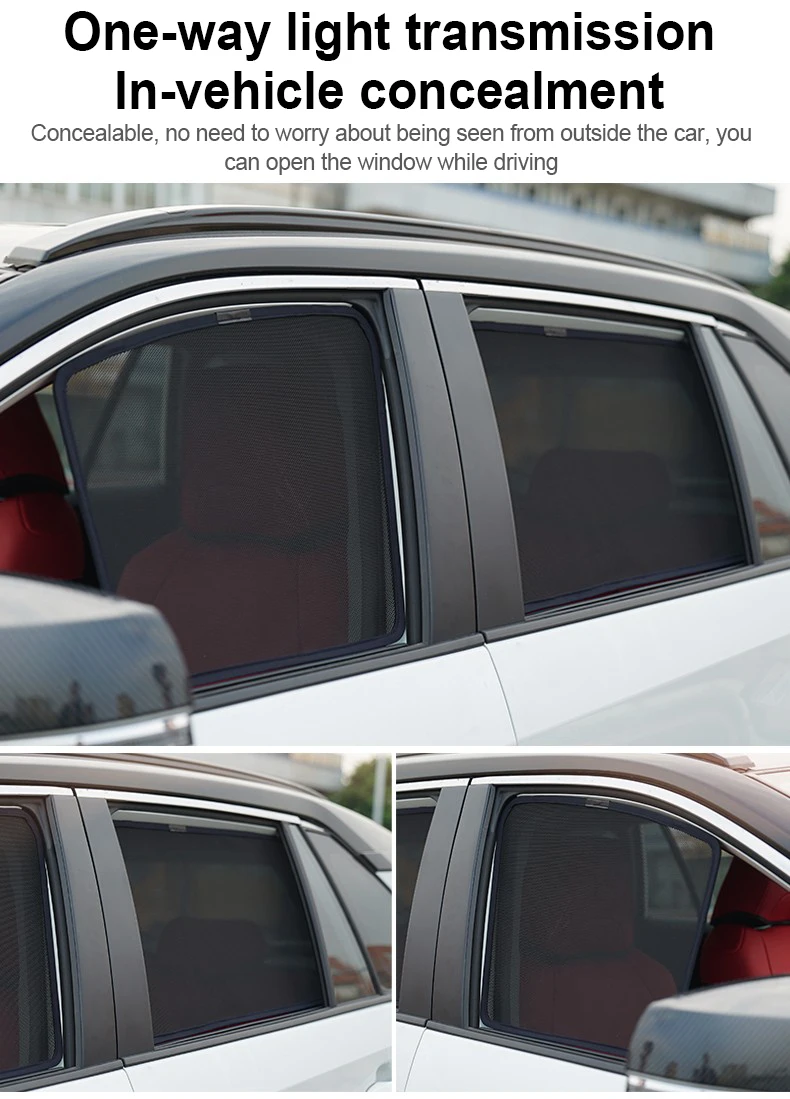 Фото Для GWM Haval Jolion 2021-2026 (2022, 2023, 2024, 2025) — Сетчатые солнцезащитные шторки на окна, магнитные шторки для конфиденциальности, аксессуары №5