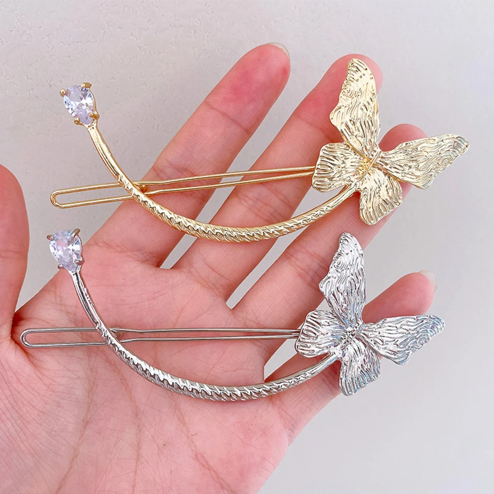 

Korean Metal Butterfly Hairpins Hair Clips Fashion Ponytail Barrettes Hairgrips Headwear For Women Hair Accessorie Jewelry