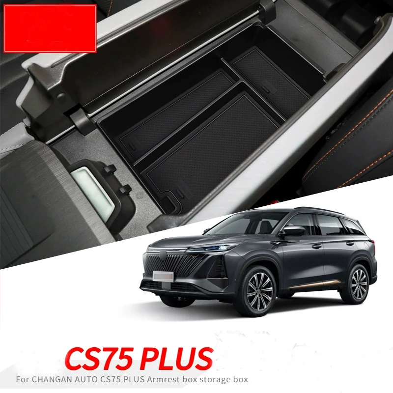 

For Changan CS75 plus 2022 Armrest box storage box Car Center Control Armrest Storage Tray Box