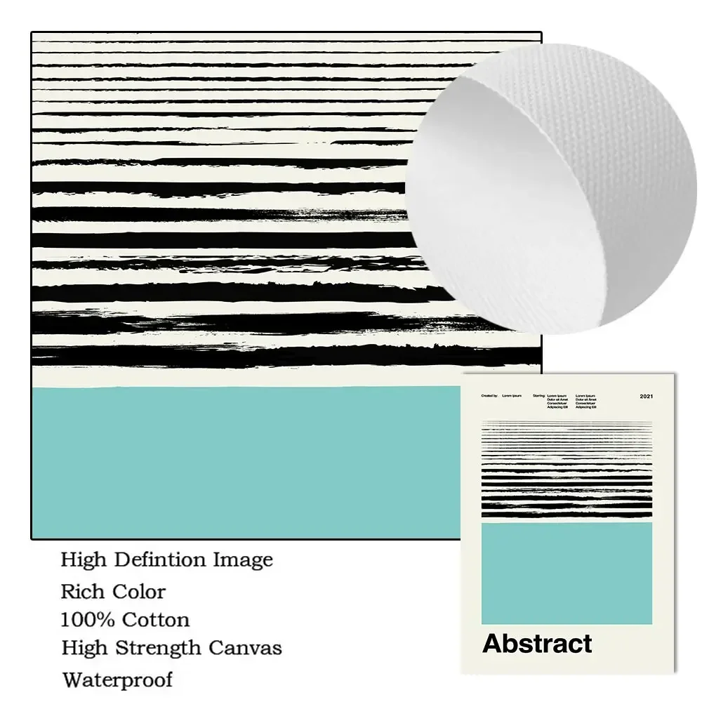 Абстрактная Современная Настенная картина среднего века холст галерея