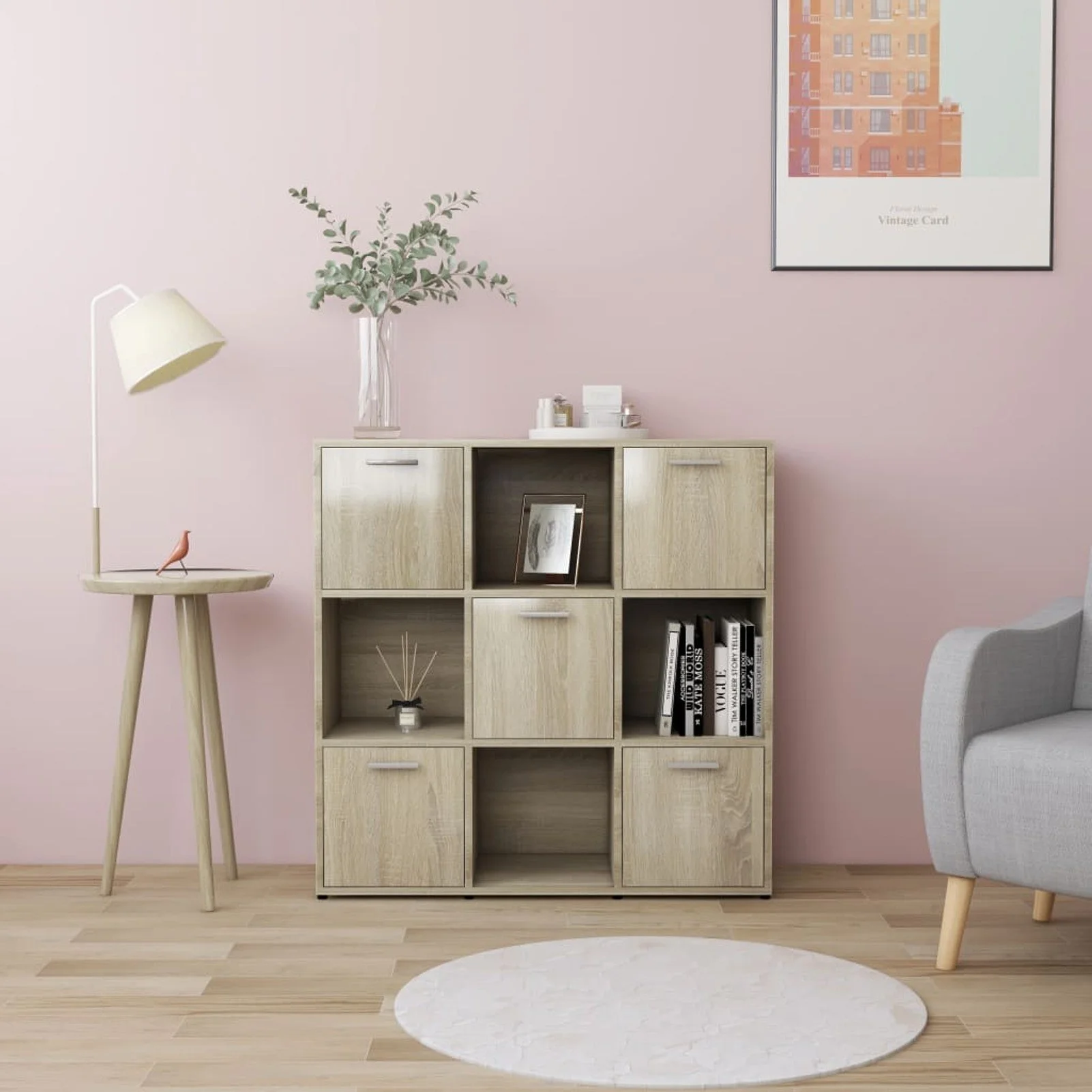 

Book Cabinet Sonoma Oak 35.4"x11.8"x35.4" Chipboard