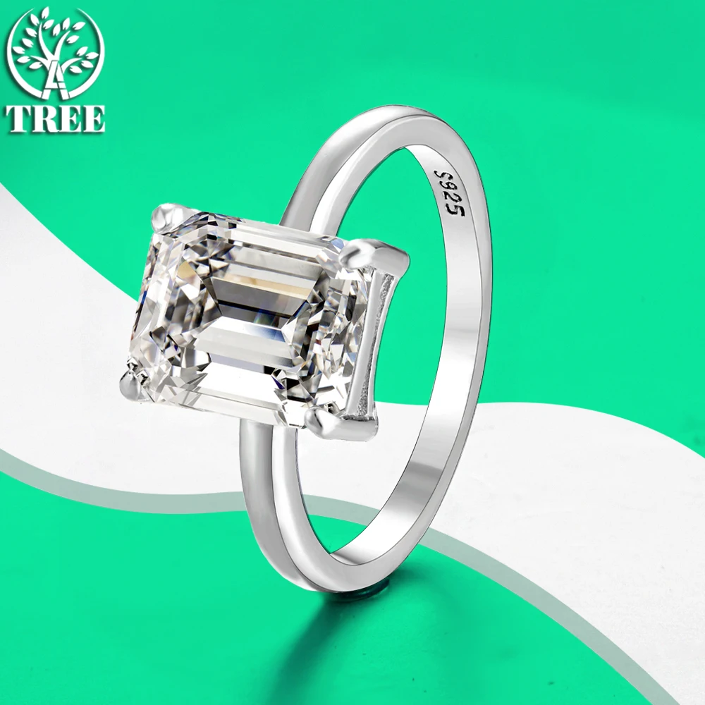 Кольцо ALITREE с муассанитом из стерлингового серебра 925 пробы ...