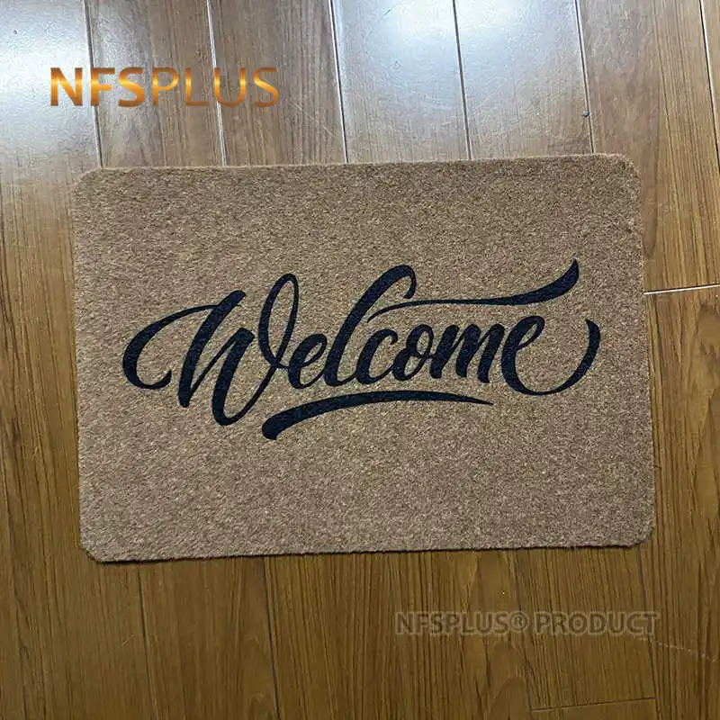 

Decorative Front Door Mat Carpet Entrance Doormat for Home and Outdoors 40x60cm Polyester Fiber TPR Anti-Slip Hallway Floor Mat