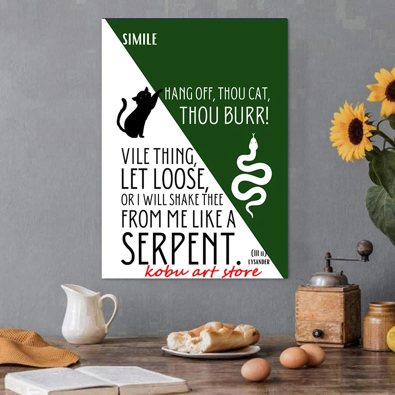 Цитаты Macbeth and Othello искусство на стену картина для кабинета домашний декор ридер