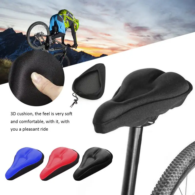 

Summer Bicycle Cushion Cover Thickened 3D Bicycle Cushion Ultra Soft Silicone Non-slip Wear-resistant Comfort Saddle Seat Cover